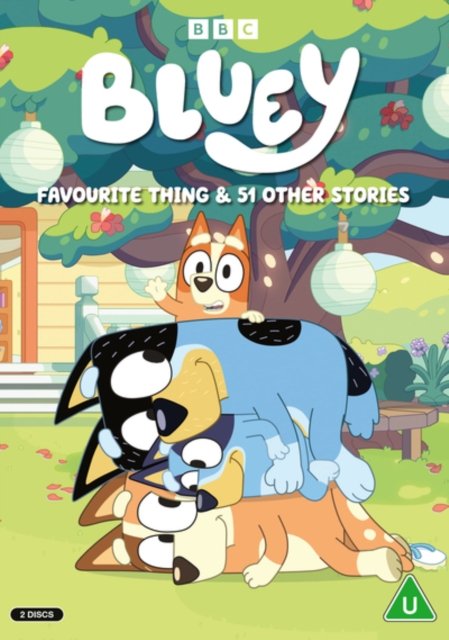 Cover for Bluey  Favourite Thing  51 Other · Bluey: Favourite Thing &amp; 51 Other Stories (DVD) (2024)