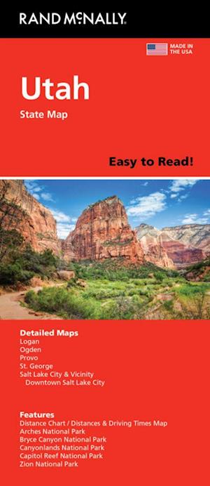 Cover for Rand McNally · Utah State Map, Rand McNally (Hardcover Book) (2024)