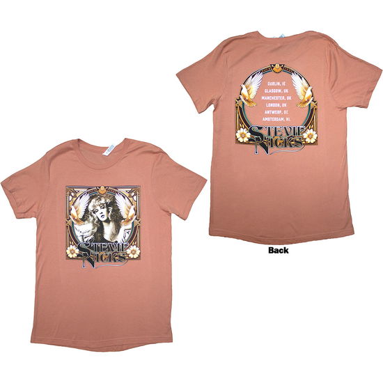 Cover for Stevie Nicks · Stevie Nicks Ladies T-Shirt: Tour '24 Retro Photo (Orange) (Back Print &amp; Ex-Tour) (T-shirt) [size S]