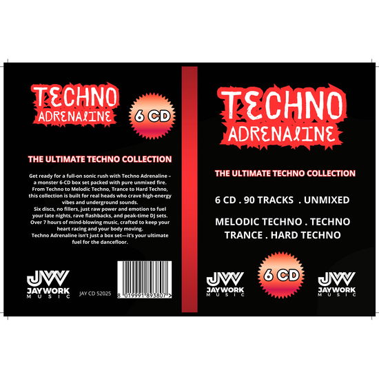 Cover for Compilation · Techno Adrenalin (Box 6 Cd) (CD) (2025)