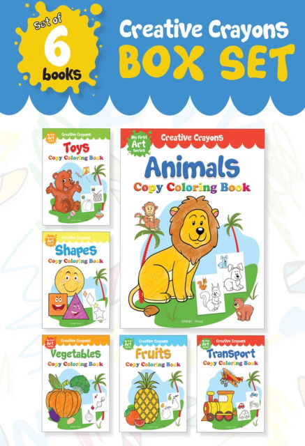 Cover for Wonder House Books · Colouring Books Super Boxset: Pack of 6 Crayon Copy Colour Books for Kids (Paperback Book) (2025)