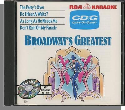 Cover for Karaoke: Broadway's Greatest (CD)