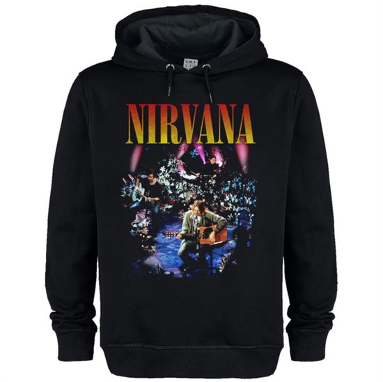 Cover for Nirvana · Nirvana Live In New York Amplified Vintage Black Large Hoodie Sweatshirt (T-shirt) (2024)