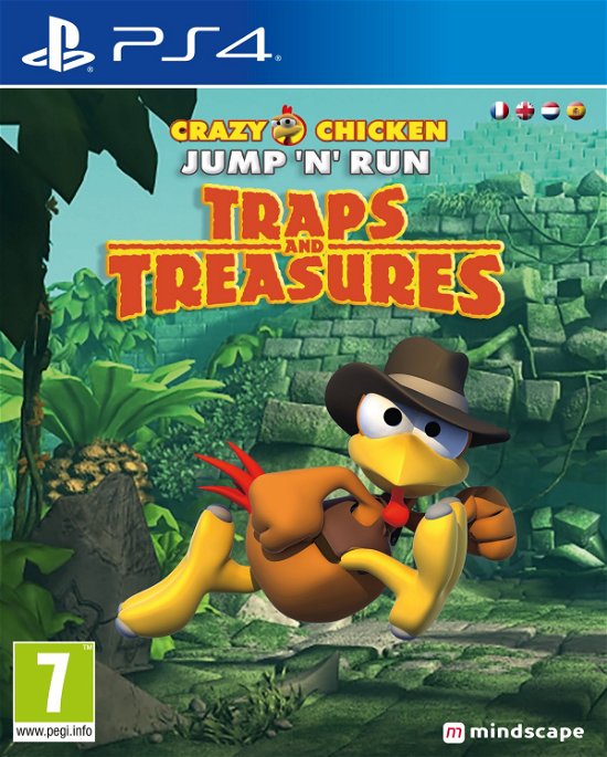 Cover for Ps4 · Crazy Chicken Jump N Run Traps And Treasures ENFRNLES PS4 (Toys)