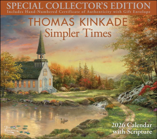 Cover for Thomas Kinkade · Thomas Kinkade Collector's Scripture Edition 2026 Deluxe Wall Calendar + Print (Calendar) (2025)