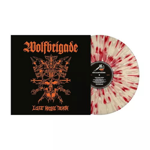 Cover for Wolfbrigade · Life Knife Death (Splatter // Scandinavian Version) (LP) (2024)