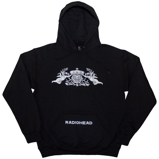 Cover for Radiohead · Radiohead Unisex Pullover Hoodie: Bearhead Crest (Black) (Hoodie) [size XL]