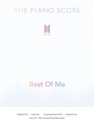 Cover for BTS · Piano Score: BTS - Best of Me (Buch) (2024)