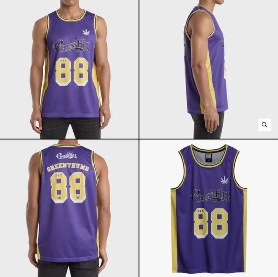 Cover for Cypress Hill · Cypress Hill Purple Basketball Jersey Medium (T-shirt) (2025)