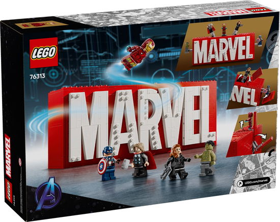 Cover for Lego · Super Heroes - Marvel Logo &amp; Minifigures (76313) (Toys)