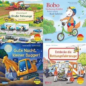 Cover for Maxi-Pixi-4er-Set 123: Große Räder – kleine Räder (4x1 Exemplar) (Book) (2025)