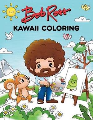 Cover for Editors of Thunder Bay Press · Bob Ross Kawaii Coloring (Paperback Book) (2025)