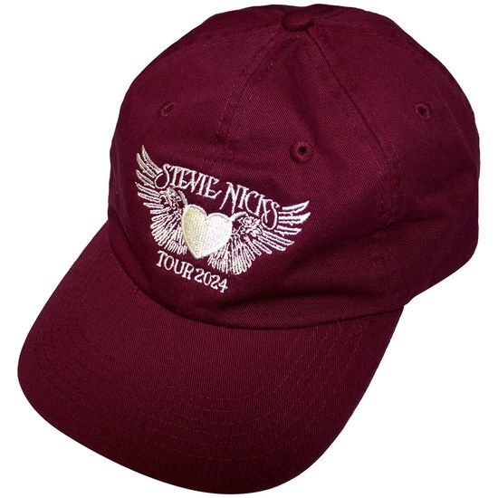 Cover for Stevie Nicks · Stevie Nicks Unisex Baseball Cap: Tour '24 Logo (Maroon Red) (Kläder)