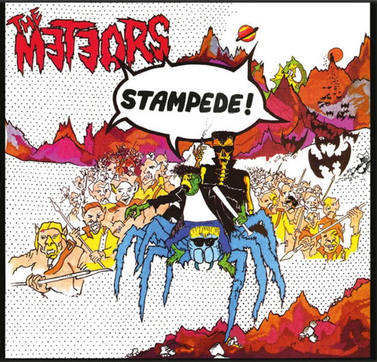 Cover for Meteors · Stampede (Sunburst Yellow / Red Vinyl) (LP) (2025)