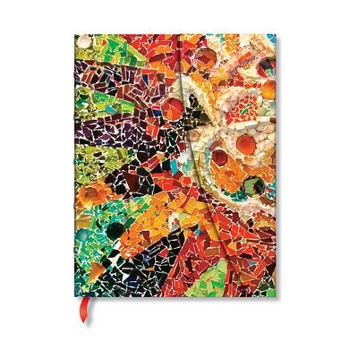 Cover for Paperblanks · Gaudi’s Sun (Gaudi’s Mosaics) Ultra Lined Hardback Journal (Wrap Closure) - Gaudi's Mosaics (Hardcover Book) (2024)