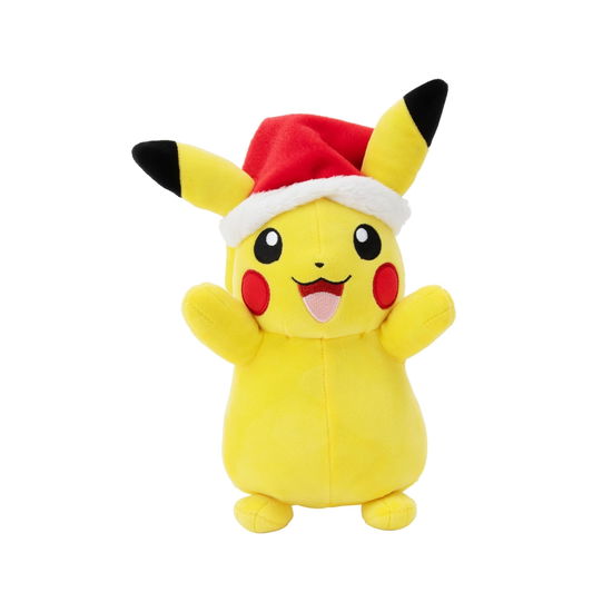 Cover for Pokemon Pkw  8 Seasonal Plush Holiday Pikachu With Santa Hat  W4 Plush (MERCH)