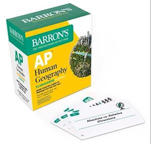 Cover for Barron's Educational Series · AP Human Geography Flashcards, Sixth Edition: Up-to-Date Review - Barron's AP Prep (Cartas de oráculo/tarô) [Sixth edition] (2025)
