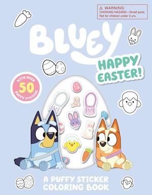 Cover for Penguin Young Readers · Bluey Happy Easter A Puffy Sticker Col (Book) (2025)