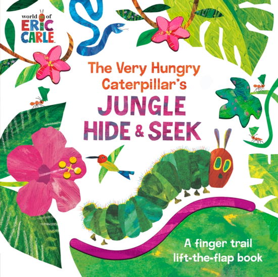 Cover for Eric Carle · The Very Hungry Caterpillar's Jungle Hide &amp; Seek: A Finger Trail Lift-the-Flap Book (Kartongbok) (2025)