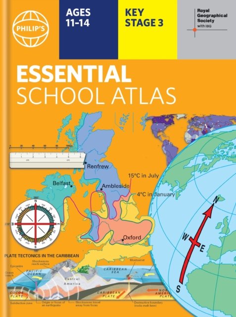 Cover for Philip's Maps · Philip's RGS Essential School Atlas: Hardback edition - Philip's World Atlas (Gebundenes Buch) (2024)