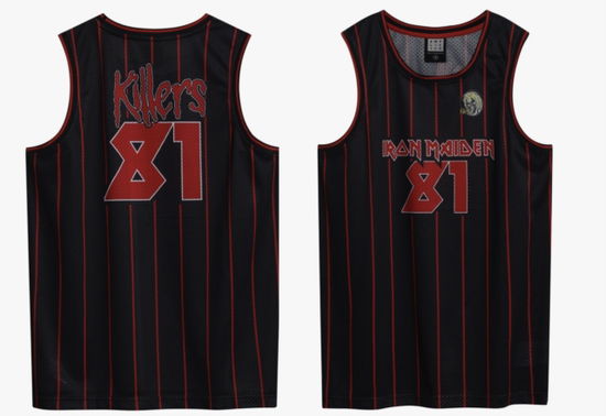 Cover for Iron Maiden · Iron Maiden Killer Black Basketball Jersey Small (T-shirt) (2025)