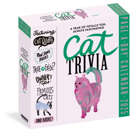 Cover for Workman Calendars · Cat Trivia Page-A-Day® Calendar 2025: Cat Quotes, Paw-some Books, True or False, Owner's Tips, Famous Cats, Know Your Breeds, and More! (Calendar) (2024)