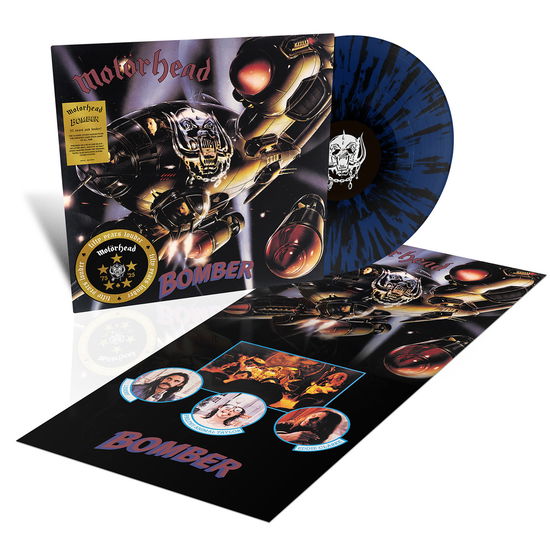 Cover for Motörhead · Bomber (LP) [Limited 50th Anniversary Blue &amp; Black Vinyl edition] (2025)