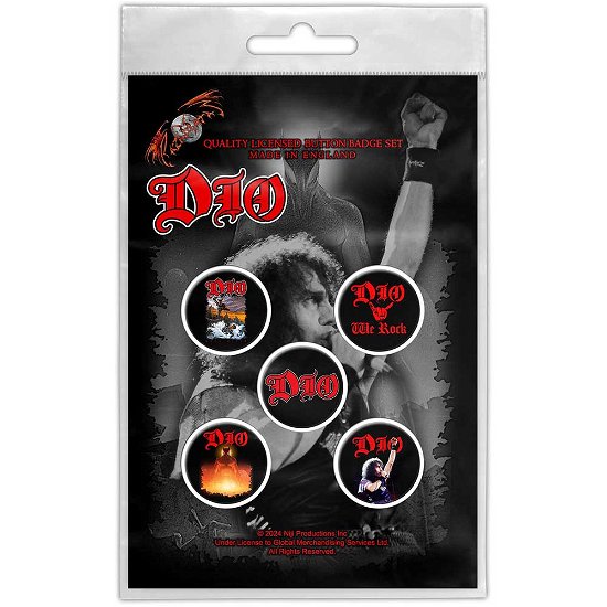 Cover for Dio · Dio Button Badge Pack: We Rock (MERCH)