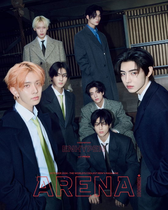 Cover for ENHYPEN · ARENA Homme Korea October 2024 (Magazine) [A edition] [Group] (2024)