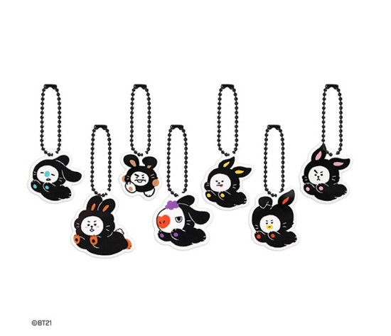 Cover for BT21 · BT21 Acrylic Keyring (Nyckelring) [Black Rabbit edition] [Cooky] (2024)