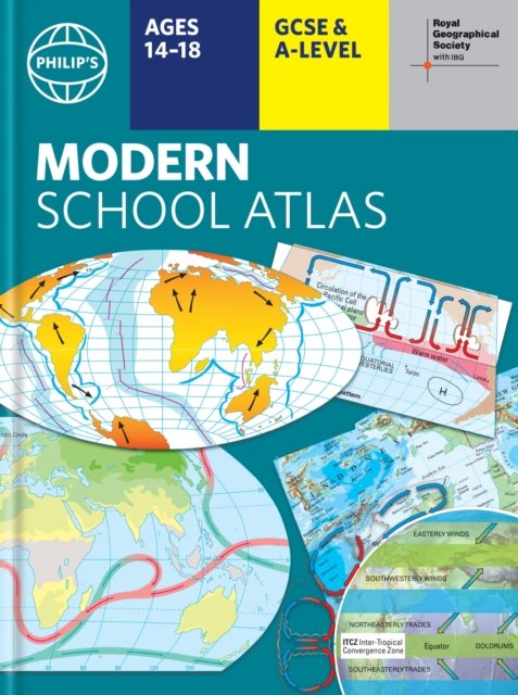Cover for Philip's Maps · Philip's RGS Modern School Atlas: Hardback 101st edition - Philip's World Atlas (Innbunden bok) (2024)