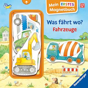 Cover for Sandra Grimm · Mein erstes Magnetbuch - Was fährt wo? Fahrzeuge (Book) (2025)