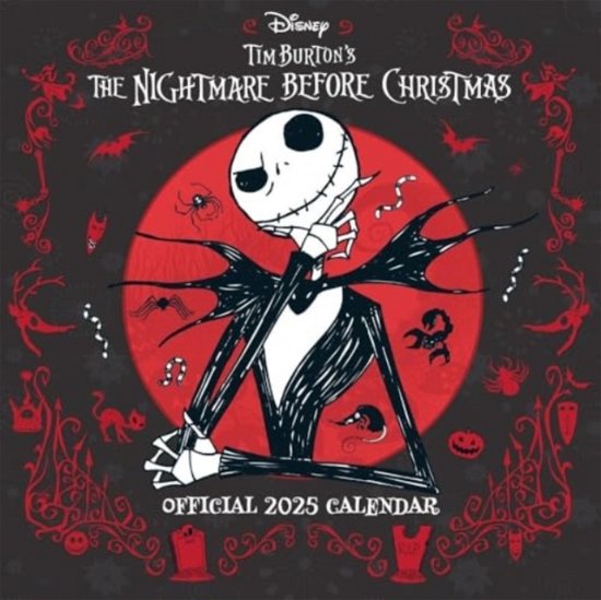 Cover for Official The Nightmare Before Christmas Square Calendar 2025 (Calendar) (2024)