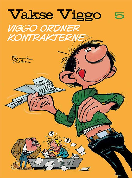 Cover for Franquin · Vakse Viggo: Vakse Viggo 5: Viggo ordner kontrakterne (Sewn Spine Book) [1.º edición] (2024)
