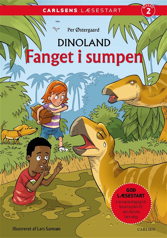 Cover for Per Østergaard · Carlsens Læsestart: Carlsens Læsestart: Dinoland: Fanget i sumpen (Indbundet Bog) [1. udgave] (2024)