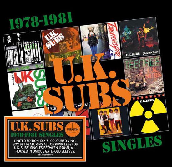 Cover for UK Subs · 1978-1981 Singles (Coloured Vinyl 7 X 7&quot; Box Set) (7&quot;) (2025)