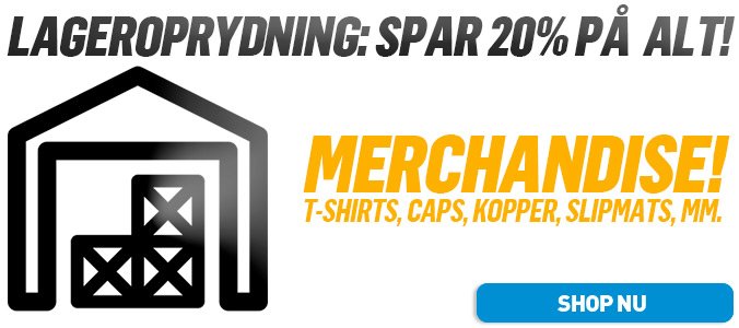 Merchandise: Lageroprydning - SPAR 20 %