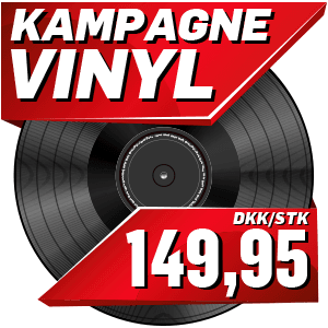 Vinyl LP'er til kun 149,95 kr.